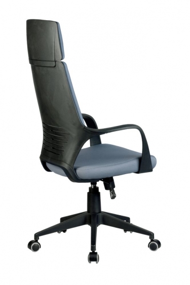 Кресло оператора Рива Riva Chair 8989 черный пластик Серый