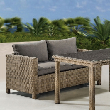 Комплект плетеной мебели Афина-мебель T256B/S59B-W65 Light brown