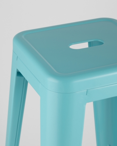Стул барный Stool Group Tolix Голубой матовый