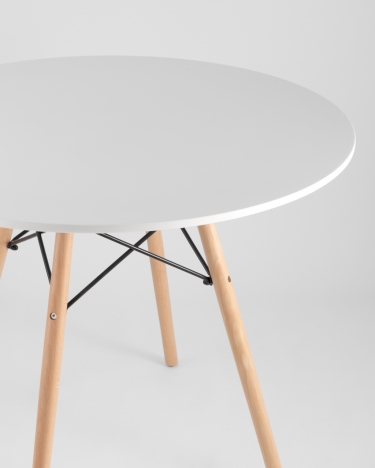 Стол обеденный Stool Group DSW D90 Белый