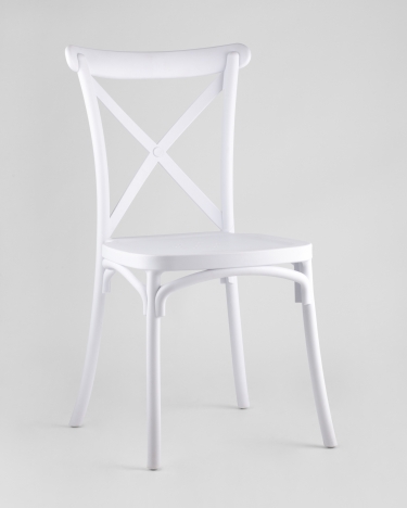 Стул пластиковый Stool Group Кроссбэк Белый