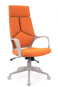 Кресло руководителя Everprof Trio Grey TM ткань Оранжевый