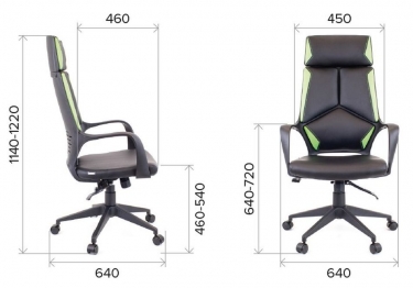 Кресло для руководителя Everprof Everprof Trio Black TM Ткань Черный