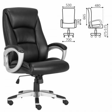Кресло руководителя BRABIX BRABIX PREMIUM Grand EX-501 Черный
