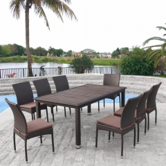 Комплект плетеной мебели Афина-мебель T347/Y380A-W53 Brown 8PCS
