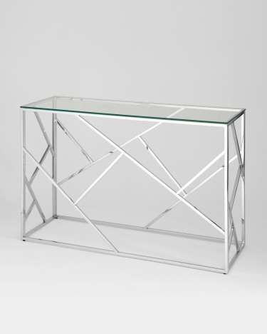 Консоль Stool Group АРТ ДЕКО 12040 Серебро