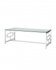 Журнальный стол Stool Group БРУКЛИН 120x60 Серебро