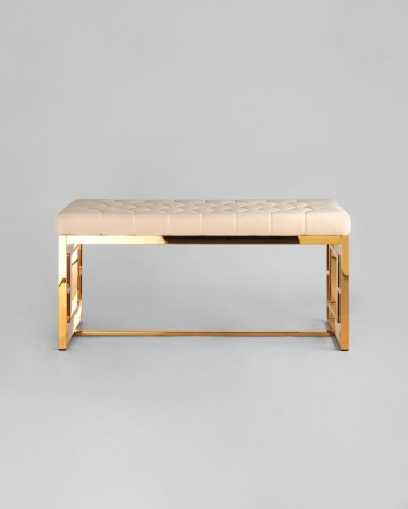 Банкетка Stool Group БРУКЛИН велюр Бежевый