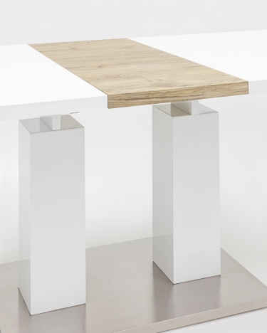 Стол Stool Group Сиэтл раскладной 140-180 Белый глянцевый