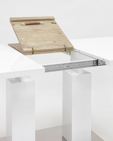 Стол Stool Group Сиэтл раскладной 140-180 Белый глянцевый