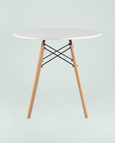 Стол обеденный Stool Group DSW D80 Белый
