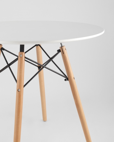 Стол обеденный Stool Group DSW D80 Белый