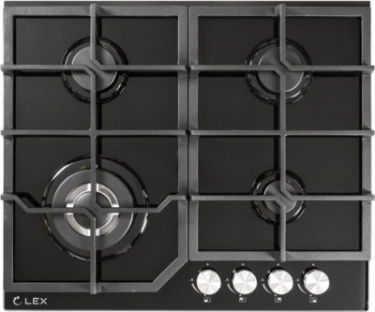 Газовая варочная панель Lex Lex GVG 640-1 BL черный