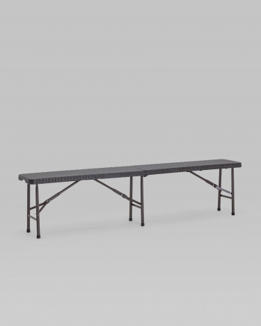 Скамейка складная пластиковая Stool Group Кейт 180 HDPE Коричневый