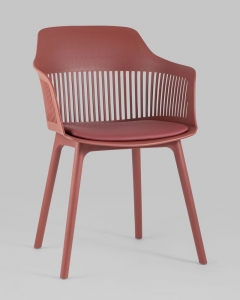 Стул пластиковый Stool Group Crocus с подушкой Бордовый
