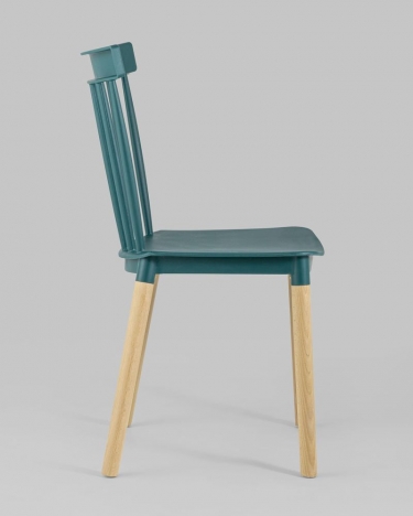 Стул пластиковый Stool Group Field Темно-бирюзовый