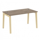 Стол рабочий руководителя Рива ONIX WOOD OW.SRR-3.8 Тиквуд Темный/Светлый