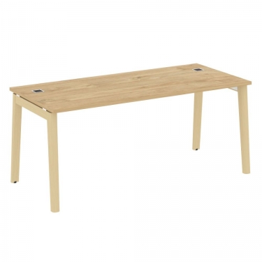Стол рабочий руководителя Рива ONIX WOOD OW.SRR-5.8 Тиквуд Светлый/Светлый