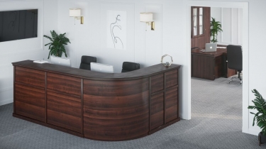 Стойка ресепшн POINTEX BERN BRN8690202 Темный орех