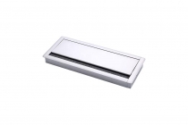 Лючок прямоугольный, металлический POINTEX CBM33622102 Белый
