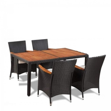 Комплект плетеной мебели Афина-мебель AFM-460 150x90 4Pcs Brown