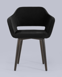 Стул с подлокотниками Stool Group Саймон велюр Черный