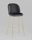Стул барный Stool Group Beetle gold Серый