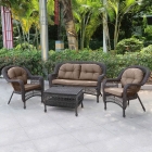 Плетеный комплект для отдыха Афина-мебель LV-520BB Brown/Beige