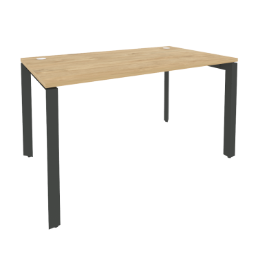 Стол рабочий на П-образном м/к Рива ONIX O.MP-SP-3.8 Тиквуд Светлый/Антрацит