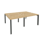 Рабочая станция на П-образном м/к Рива ONIX O.MP-D.RS-4.1.7 Тиквуд Светлый/Антрацит