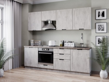 Шкаф кухонный 300 Любимый дом Джамис ЛД 296.310.000.016 Белый Белый камень