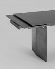 Обеденный стол раскладной Stool Group Селин 180-260 Темный мрамор