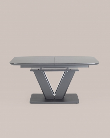 Обеденный стол Stool Group Вильнюс раскладной 160-200x90 Серый