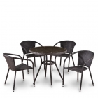 Комплект плетеной мебели Афина-мебель T282ANT/Y137C-W53 Brown 4Pcs