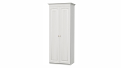Шкаф 2-х дверный для платья Гармония-4 МАГ-РИВЕР Рамух/Сандал белый