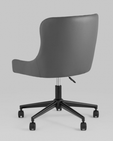 Стул офисный Stool Group Ститч Хани экокожа Серый