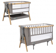 Кровать-трансформер приставная Tutti Bambini Tutti Bambini Тутти Бамбини CoZee XL 12060 см Oak/Charcoal 211209/3590