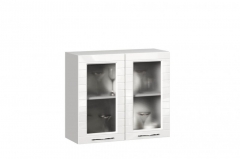 Шкаф кухонный 800 со стеклом Любимый дом Анастасия ЛД 006.561.000 Белый