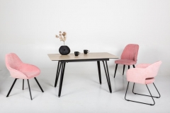 Стол раскладной R-home Диего 140-180 white Дуб