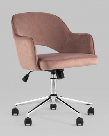 Компьютерное кресло Stool Group Кларк велюр Розовый