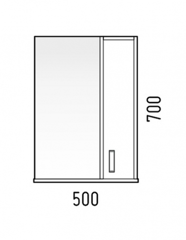 Зеркало-шкаф Corozo Koral Колор 50 10239 Синий
