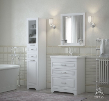 Тумба Corozo Koral Каролина 70 Z3 14573 Белая