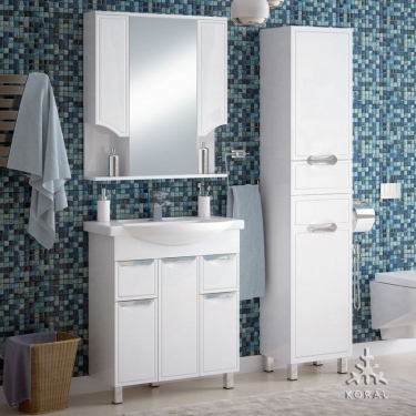 Тумба Corozo Koral Монро 75 Z2 19312 Белая