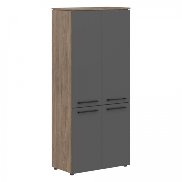 Шкаф с глухими средними и малыми дверьми Skyland MORRIS TREND MHC 85.3 Антрацит Кария Пальмира