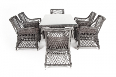 Обеденная группа 4sis Латте LC6T-7-SET graphite