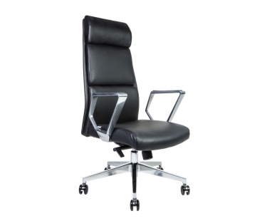 Кресло руководителя Норден Лондон Люкс ZR8637H black leather Черный