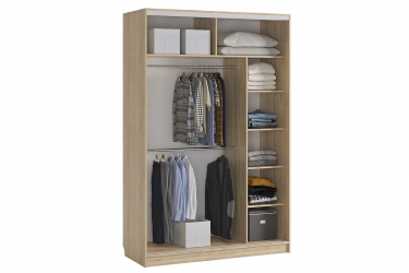 Шкаф-купе Мебельсон Гранд 2-600 SK-05G04.H дуб сонома/белый