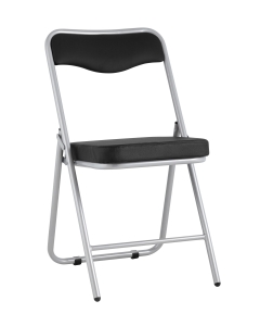 Складной стул Stool Group Джонни silver экокожа Черный