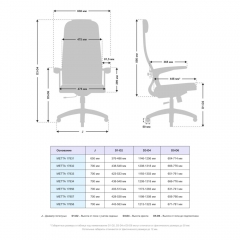 Офисное кресло Метта МЕТТА B 1b 21/U158, Основание 17834 Синий Black