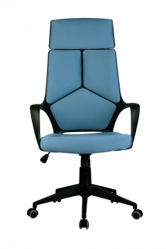 Кресло оператора Рива Riva Chair 8989 черный пластик Синий